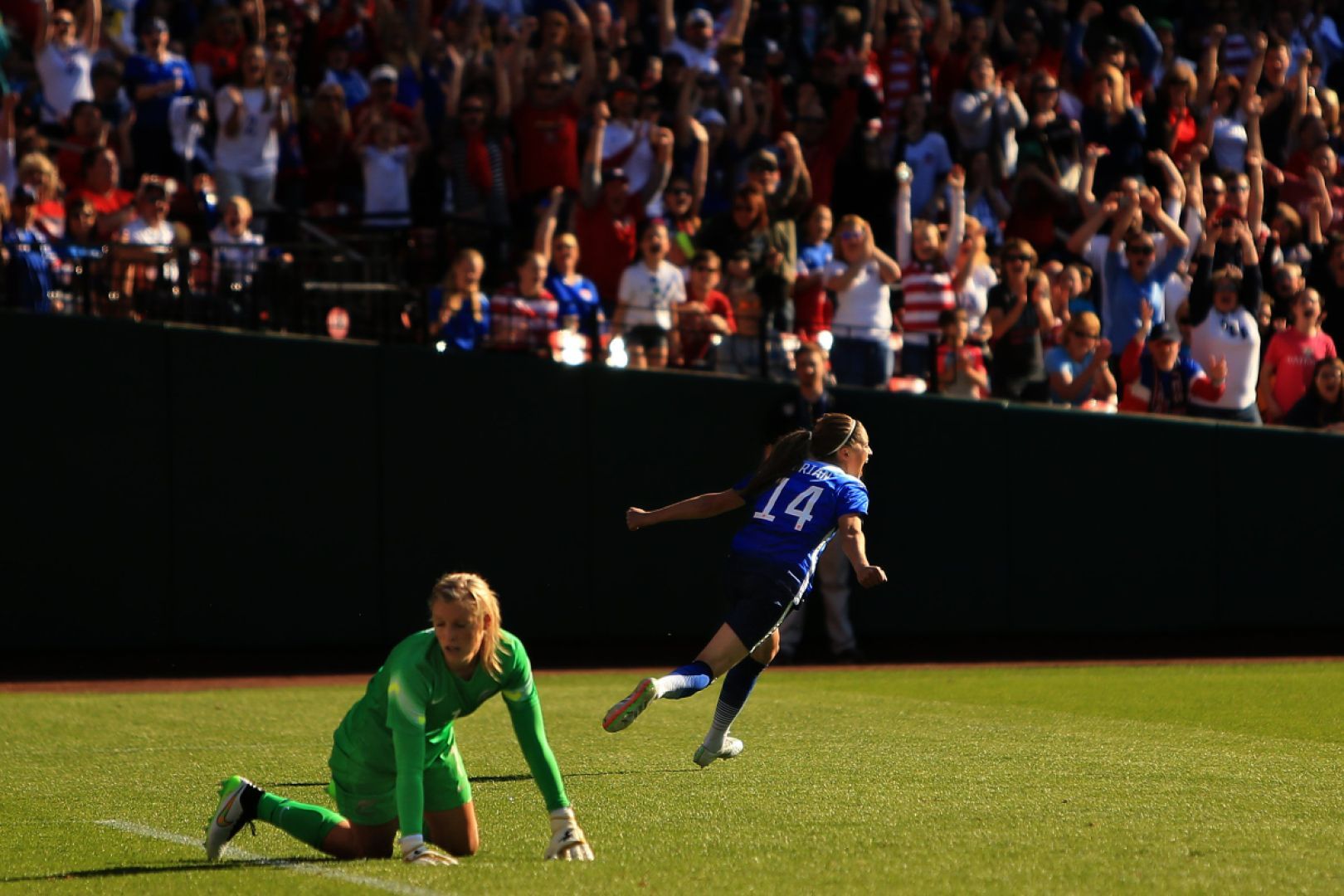 Women's soccer at Busch Stadium in St. Louis